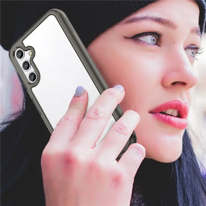 For Samsung Galaxy M44 5G Case Colorful Frame TPU + Acrylic Shockproof Phone Back Cover