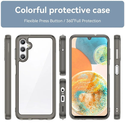 For Samsung Galaxy M44 5G Case Colorful Frame TPU + Acrylic Shockproof Phone Back Cover