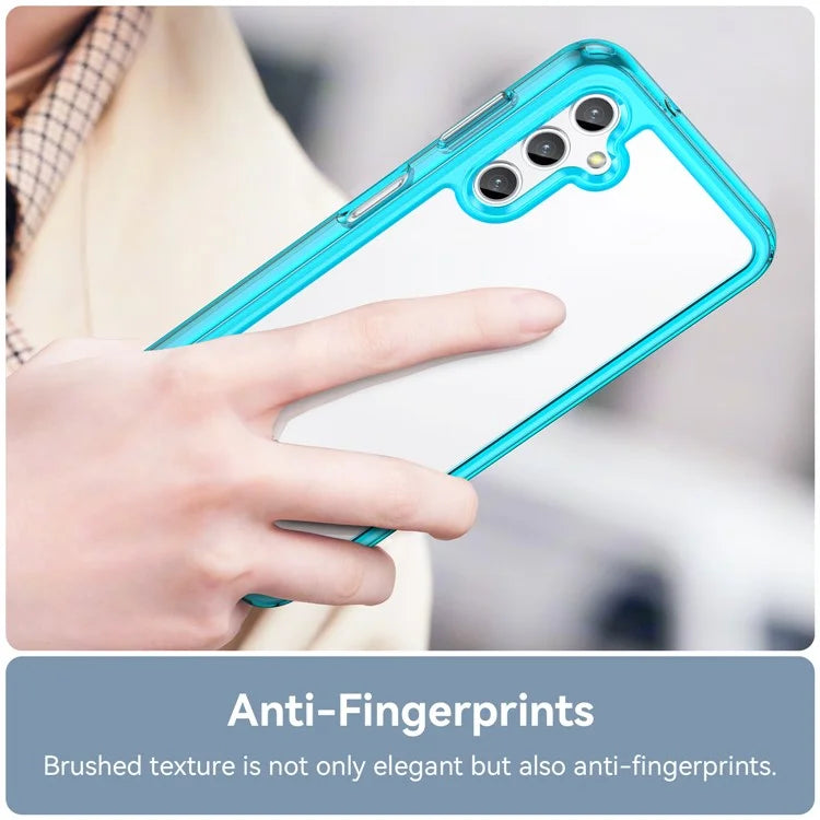For Samsung Galaxy M44 5G Case Colorful Frame TPU + Acrylic Shockproof Phone Back Cover