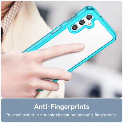 For Samsung Galaxy M44 5G Case Colorful Frame TPU + Acrylic Shockproof Phone Back Cover