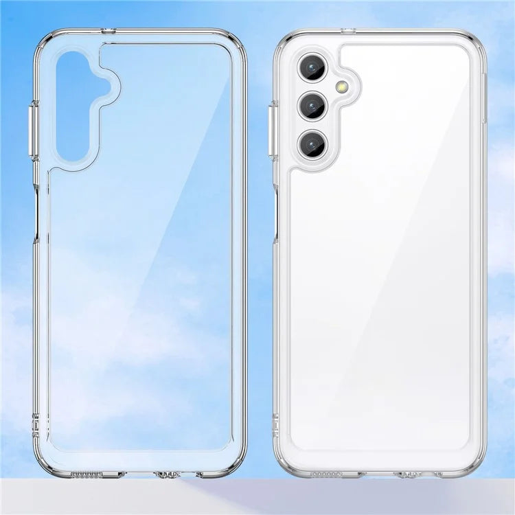 For Samsung Galaxy M44 5G Case Colorful Frame TPU + Acrylic Shockproof Phone Back Cover