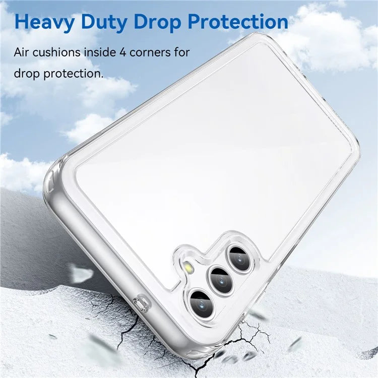 For Samsung Galaxy M44 5G Case Colorful Frame TPU + Acrylic Shockproof Phone Back Cover
