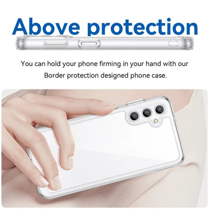 For Samsung Galaxy M44 5G Case Colorful Frame TPU + Acrylic Shockproof Phone Back Cover