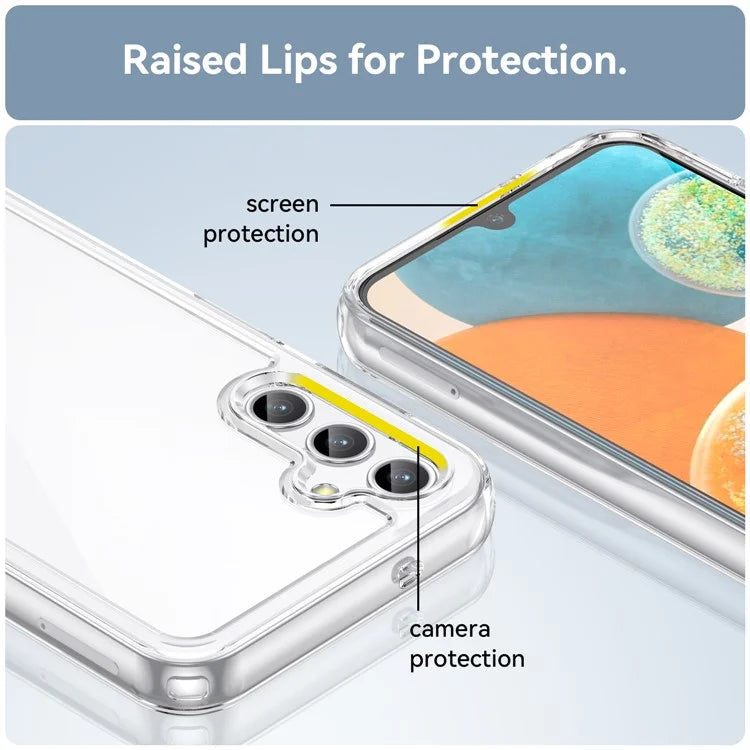 For Samsung Galaxy M44 5G Case Colorful Frame TPU + Acrylic Shockproof Phone Back Cover