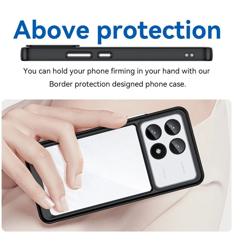 For Xiaomi Redmi K70 5G / K70 Pro 5G Case TPU + Acrylic Drop-resistant Phone Shell