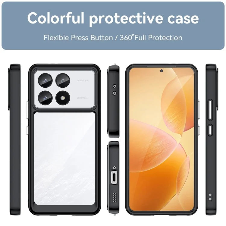 For Xiaomi Redmi K70 5G / K70 Pro 5G Case TPU + Acrylic Drop-resistant Phone Shell
