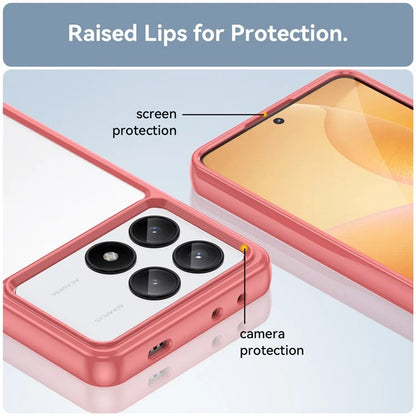 For Xiaomi Redmi K70E 5G / Poco X6 Pro 5G Case Shock Absorbing TPU+Acrylic Protective Back Shell