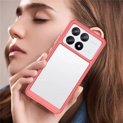 For Xiaomi Redmi K70E 5G / Poco X6 Pro 5G Case Shock Absorbing TPU+Acrylic Protective Back Shell