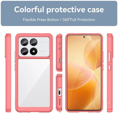 For Xiaomi Redmi K70E 5G / Poco X6 Pro 5G Case Shock Absorbing TPU+Acrylic Protective Back Shell