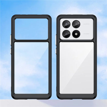 For Xiaomi Redmi K70E 5G / Poco X6 Pro 5G Case Shock Absorbing TPU+Acrylic Protective Back Shell