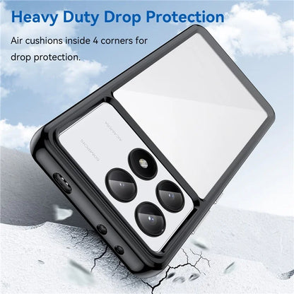 For Xiaomi Redmi K70E 5G / Poco X6 Pro 5G Case Shock Absorbing TPU+Acrylic Protective Back Shell