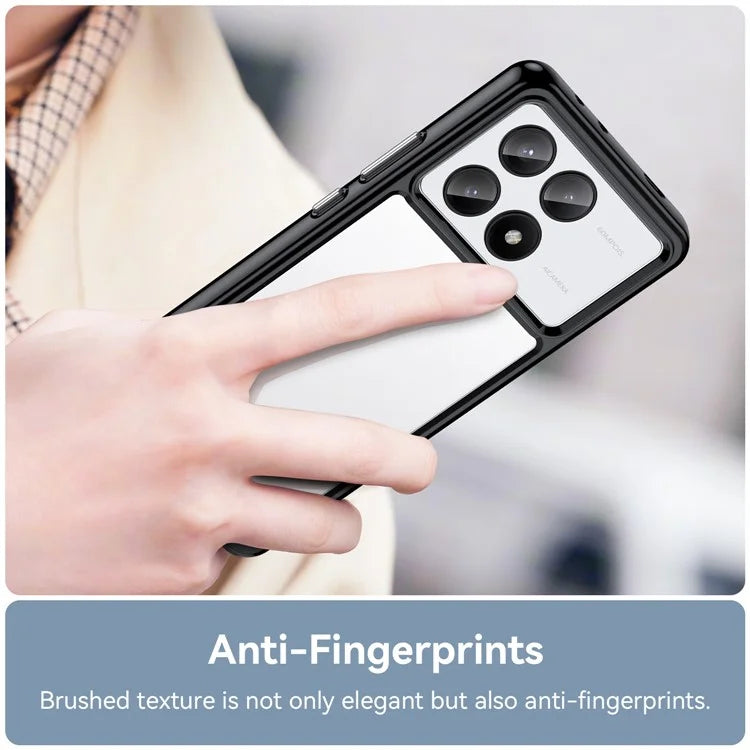 For Xiaomi Redmi K70E 5G / Poco X6 Pro 5G Case Shock Absorbing TPU+Acrylic Protective Back Shell