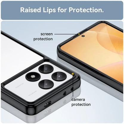 For Xiaomi Redmi K70E 5G / Poco X6 Pro 5G Case Shock Absorbing TPU+Acrylic Protective Back Shell