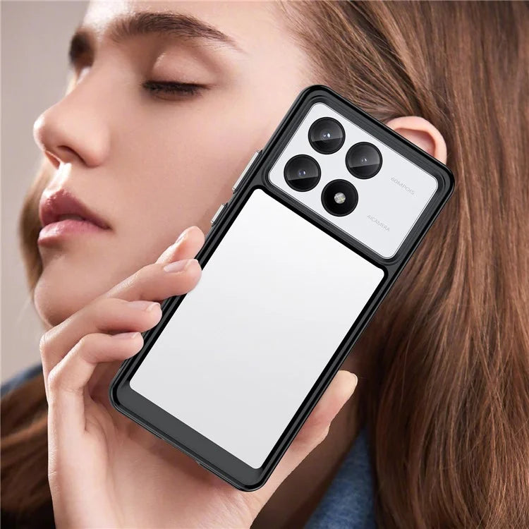For Xiaomi Redmi K70E 5G / Poco X6 Pro 5G Case Shock Absorbing TPU+Acrylic Protective Back Shell