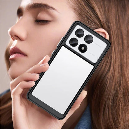 For Xiaomi Redmi K70E 5G / Poco X6 Pro 5G Case Shock Absorbing TPU+Acrylic Protective Back Shell