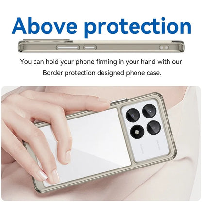 For Xiaomi Redmi K70E 5G / Poco X6 Pro 5G Case Shock Absorbing TPU+Acrylic Protective Back Shell