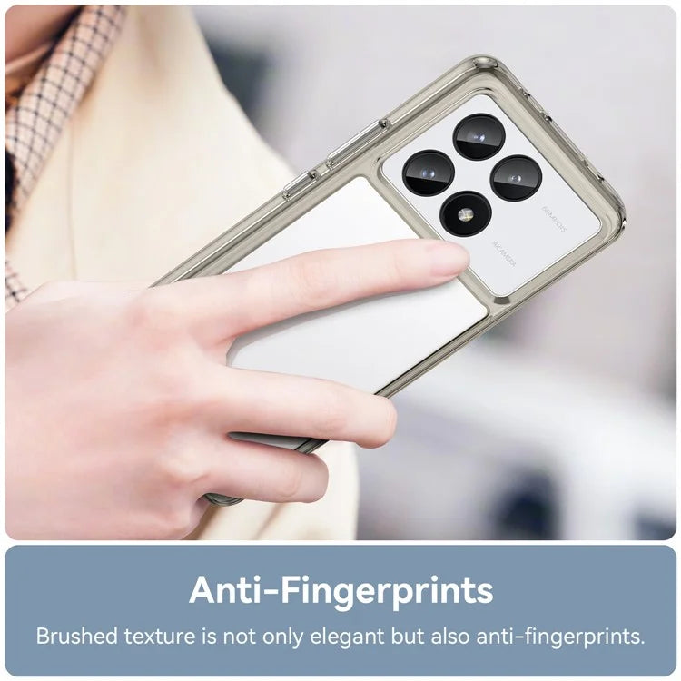 For Xiaomi Redmi K70E 5G / Poco X6 Pro 5G Case Shock Absorbing TPU+Acrylic Protective Back Shell