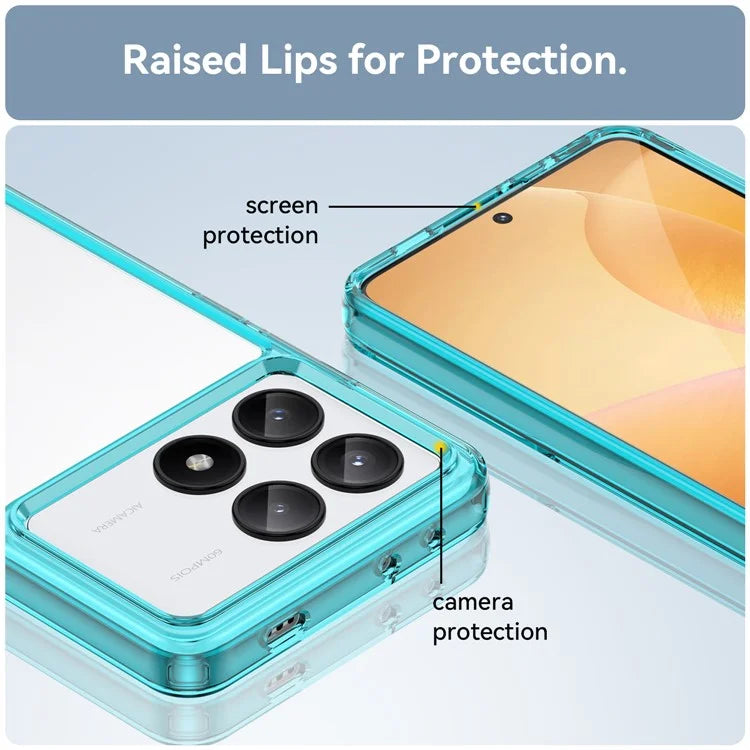 For Xiaomi Redmi K70E 5G / Poco X6 Pro 5G Case Shock Absorbing TPU+Acrylic Protective Back Shell
