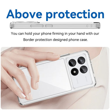 For Xiaomi Redmi K70E 5G / Poco X6 Pro 5G Case Shock Absorbing TPU+Acrylic Protective Back Shell