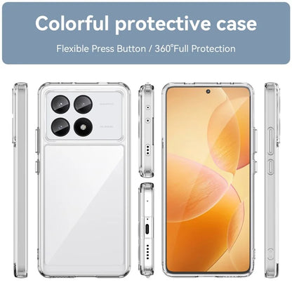For Xiaomi Redmi K70E 5G / Poco X6 Pro 5G Case Shock Absorbing TPU+Acrylic Protective Back Shell