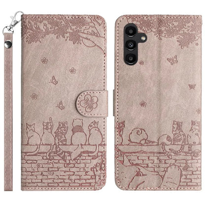 For Samsung Galaxy A35 5G Wallet Case Cell Phone Leather Flip Cover with Strap
