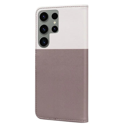 Cartoon Pet Series for Samsung Galaxy S23 Ultra Cell Phone Case Leather Stand Wallet Splicing Cover