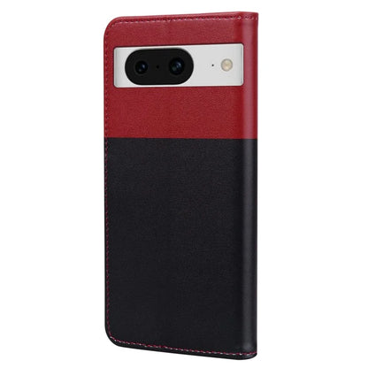 Cartoon Pet Series for Google Pixel 8 Case Leather  Splicing Phone Stand Cover with Wrist Strap