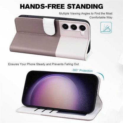 Cartoon Pet Series for Samsung Galaxy S23 Shockproof Case Wallet PU Leather+TPU Phone Cover