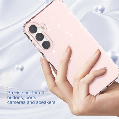 For Samsung Galaxy S23 FE Clear Case Glitter Powder TPU Phone Cover