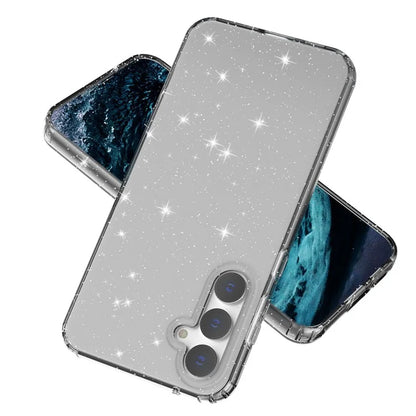 For Samsung Galaxy S23 FE Clear Case Glitter Powder TPU Phone Cover