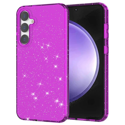 For Samsung Galaxy S23 FE Clear Case Glitter Powder TPU Phone Cover