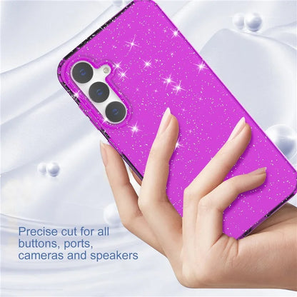 For Samsung Galaxy S23 FE Clear Case Glitter Powder TPU Phone Cover