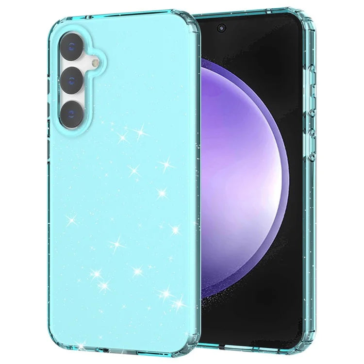 For Samsung Galaxy S23 FE Clear Case Glitter Powder TPU Phone Cover