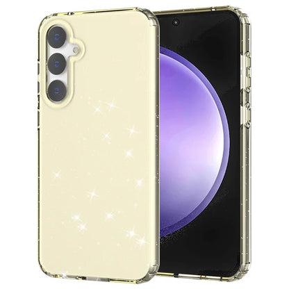For Samsung Galaxy S23 FE Clear Case Glitter Powder TPU Phone Cover