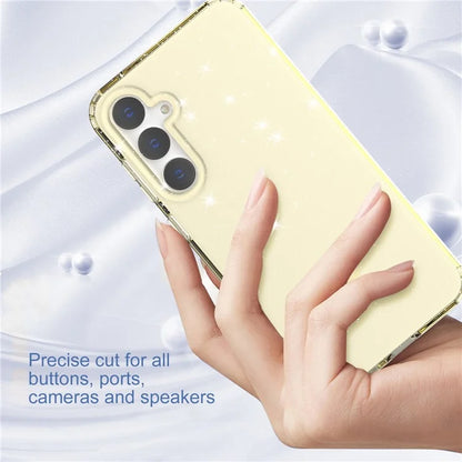 For Samsung Galaxy S23 FE Clear Case Glitter Powder TPU Phone Cover