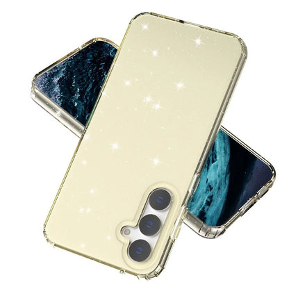 For Samsung Galaxy S23 FE Clear Case Glitter Powder TPU Phone Cover