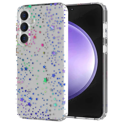 For Samsung Galaxy S23 FE Case Stylish Laser Pattern PC + TPU Phone Cover