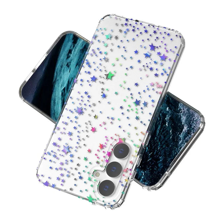For Samsung Galaxy S23 FE Case Stylish Laser Pattern PC + TPU Phone Cover