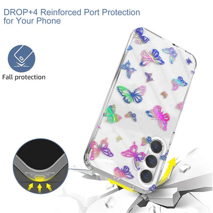 For Samsung Galaxy S23 FE Case Stylish Laser Pattern PC + TPU Phone Cover