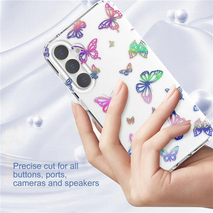 For Samsung Galaxy S23 FE Case Stylish Laser Pattern PC + TPU Phone Cover
