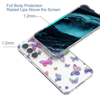 For Samsung Galaxy S23 FE Case Stylish Laser Pattern PC + TPU Phone Cover