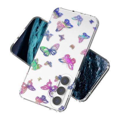 For Samsung Galaxy S23 FE Case Stylish Laser Pattern PC + TPU Phone Cover