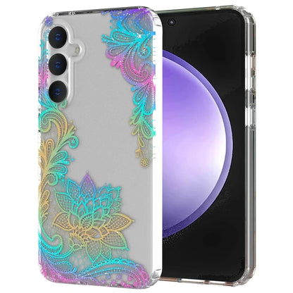 For Samsung Galaxy S23 FE Case Stylish Laser Pattern PC + TPU Phone Cover