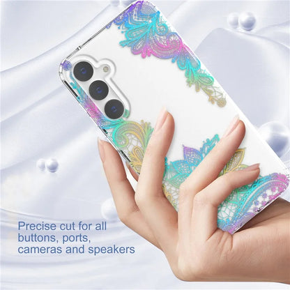 For Samsung Galaxy S23 FE Case Stylish Laser Pattern PC + TPU Phone Cover