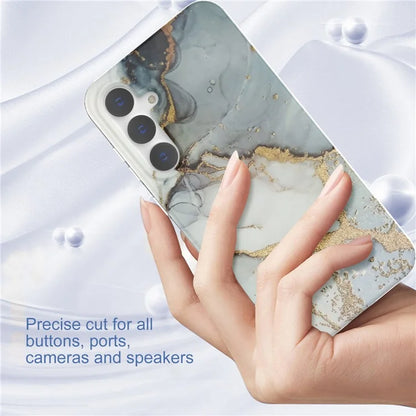 For Samsung Galaxy S23 FE Case GW18 PC+TPU Shell Marble Pattern IMD Phone Cover
