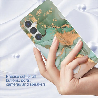For Samsung Galaxy S23 FE Case GW18 PC+TPU Shell Marble Pattern IMD Phone Cover