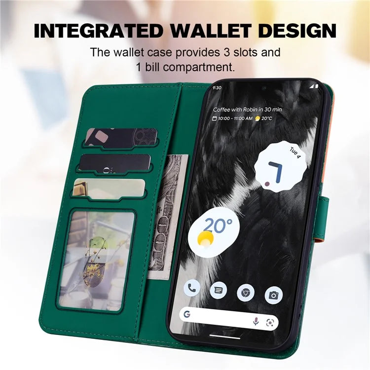 Cartoon Pet Series for Google Pixel 7 5G Cell Phone Case Leather Animal Pattern Stand Cover