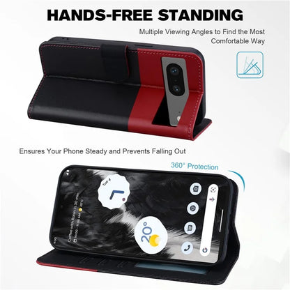 Cartoon Pet Series for Google Pixel 7 5G Cell Phone Case Leather Animal Pattern Stand Cover