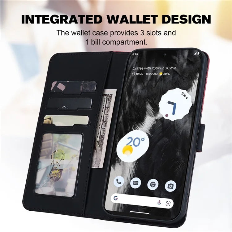 Cartoon Pet Series for Google Pixel 7 5G Cell Phone Case Leather Animal Pattern Stand Cover