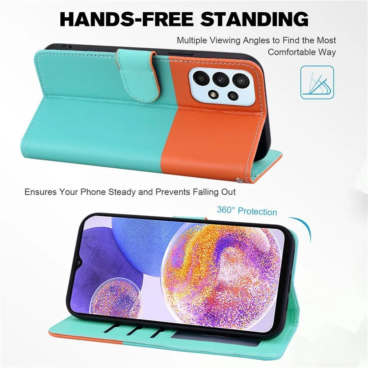 Cartoon Pet Series for Samsung Galaxy A23 4G / A23 5G (Global Version) Case Wallet Phone Cover